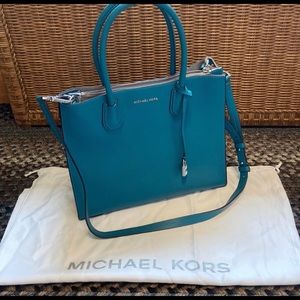 Gorgeous Tile Blue Michael Kors purse with dust bag